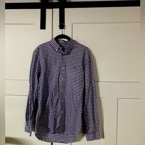 Ralph Lauren casual button down red/blue plaid shirt size medium.